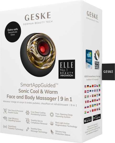 Масажер для обличчя та тіла GESKE Sonic Cool&Warm Face and Body Massager 9в1 gray HB0276 фото