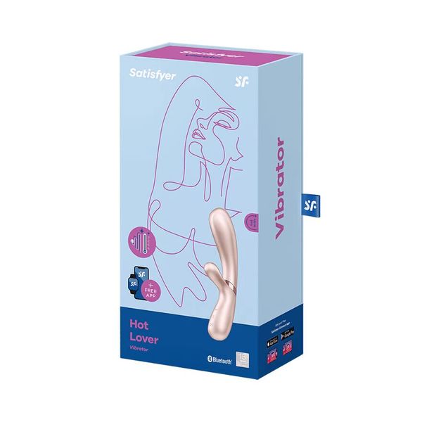 Смарт вібратор-кролик із підігрівом Satisfyer Hot Lover Nude SO5543 фото