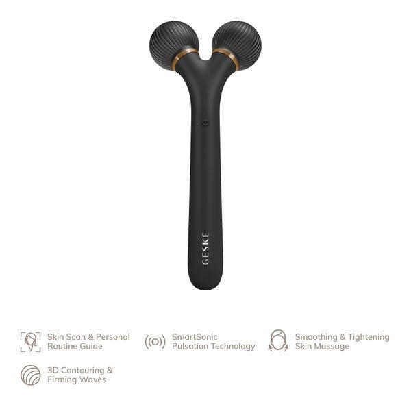 Электронный ультразвуковой ролик для лица GESKE Sonic Facial Roller 4в HB0174 фото