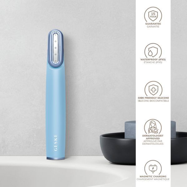 Устройство для укрепления и тонизации кожи лица с поворотной головкой GESKE Skin Firming Wand 7в1 aquamarine HB0437 фото