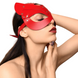 Еротична маска кішечки з натуральної шкіри Art of Sex Cat Mask, червона SO7769 фото 2