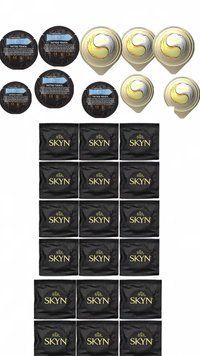 Набір з 28 шт : One Tatoo Touch 5 шт , Skyn Original 18 шт , OLO Ice Durable Fire 5 шт SOS270 фото