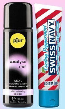 Набор лубрикантов pjur analyse me! Relaxing jojoba silicone 30 мл + Swiss Navy Cooling Peppermint 10 мл LB607 фото