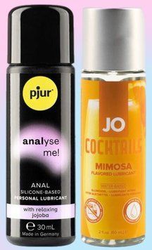Набор лубрикантов pjur analyse me! Relaxing jojoba silicone 30 мл + System JO Cocktails - Mimosa (60 мл) LB582 фото