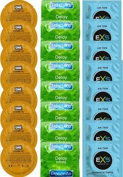 Набор 24 шт 𝐎𝐍𝐄 𝐋𝐞𝐠𝐞𝐧𝐝 𝐗𝐋 + Delay Infinity + EXS Air Thin SOS7459 фото