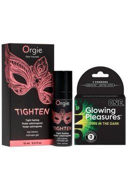 Гель для сужения Orgie &ndash; Tighten (15 мл)+ One Glowing Pleasures Triple Set 3 шт SOS6712 фото