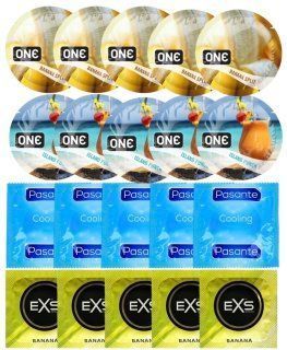 Набір 20 шт ONE Banana Split + ONE Island Punch + Pasante Cooling + EXS Banana SOS7211 фото