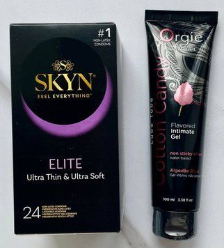 Набор Skyn ​​Elite 24 шт. - Лубрикант ORGIE LUBE TUBE сахарная вата, 100 мл SOS2928 фото