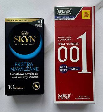 Комплект SKYN Extra Lube 10 шт + Muaisi 001 Red 12 шт  SOS2737 фото