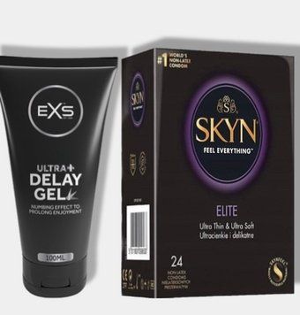 SKYN Elite 24 шт + Пролонгатор EXS Delay Gel Ultra+ 100ml SOS5753 фото