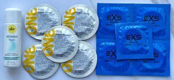Набор One Super Studs 5 шт + EXS Cooling 5 шт + Лубрикант pjur Woman Nude 30 мл SOS3506 фото