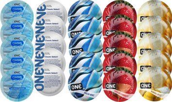 Набір з 25 шт One Oasis Silk + ONE Classic + ONE Fresh Mint + ONE Chocolate Strawberry + ONE Banana SOS8366 фото