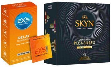 Набор с SKYN Pleasures, 42 шт + EXS Delay, 12 шт SOS7939 фото