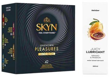 Набор Лубрикант Satisfyer Mango&Passion 300 мл + SKYN Pleasures 42 шт. SO12830 фото