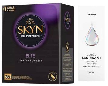 Комплект Лубрикант Satisfyer Juicy Lubricant Naughty Neutral 300 мл + Skyn Elite 36 шт SOS12762 фото