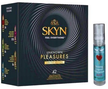 Набір з SKYN Pleasures (42 шт) + Рідкий вібратор 5th Paradise Liquid Vibrator &mdash; Льодяник (10 мл) SOS10058 фото