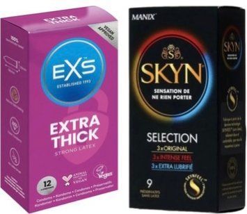 Набор з Skyn Selection 9 шт + EXS Extra Safe 12 шт SOS7840 фото