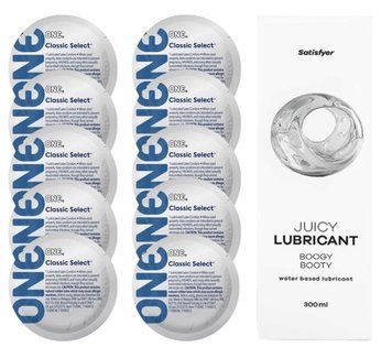 Комплект ONE Classic 10 шт. + Лубрикант Satisfyer Juicy Lubricant Boogy Booty (300 мл) SOS12310 фото