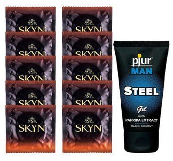 Комплект Skyn Warming 10 шт + pjur MAN Steel Gel (50 мл)  SOS14432 фото