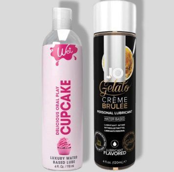 Wet Oral Play Cupcake (118 мл) + JO GELATO CremeBrulee (120 мл) LB757 фото