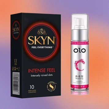 Набор SKYN Intense Feel 10 шт и Лубрикант согревающий OLO 60 мл SOS4386 фото