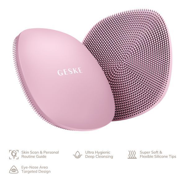 Щітка для обличчя GESKE Facial Brush 4в1 pink HB0049 фото