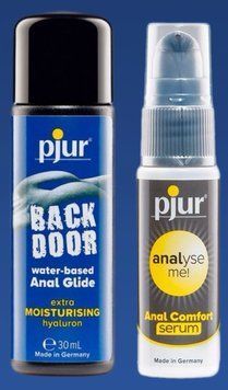 Набор лубрикант pjur backdoor Comfort water glide 30 мл + Сыворотка pjur analyse me! Serum 20 мл LB356 фото