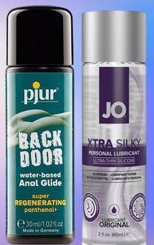 Набор лубрикантов pjur backdoor Regenerating 30 мл + System JO Xtra Silky Silicone (60 мл) LB504 фото