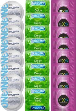 Набір 24 шт ONE Super Sensitive + Delay Infinity + EXS EXTRA SAFE SOS7379 фото