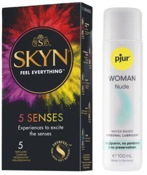 Комплект SKYN 5 Senses + Pjur Woman Nude 100 мл SOS13133 фото