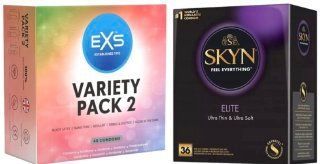 Набор с SKYN Elite (36 шт) + EXS Variety pack 2, набір 48 штук SOS8007 фото