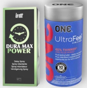 ONE UltraFeel 10 шт - Пролонгатор Intt Dura Max Power (12 мл)  SOS6304 фото
