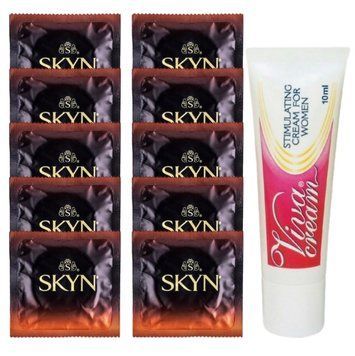 Комплект Skyn Warming 10 шт + Swiss Navy Viva Cream 10 мл SOS14199 фото