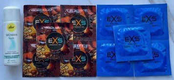 Набор EXS Crazy Cola 5шт + EXS Cooling 5шт + Лубрикант pjur Woman Nude 30 мл SOS3524 фото