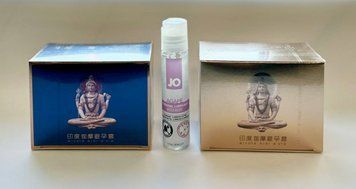 Набір : OLO Blue Budda 10 шт , OLO Gold Budda 10 шт и Лубрикант System JO AGAPE &mdash; ORIGINAL (30 мл) SOS1010 фото