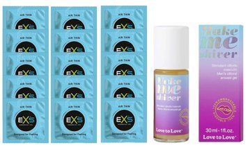 Комплект EXS Air Thin 15 шт + Love To Love Make Me Shiver SOS14764 фото