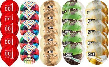 Набір з 25 шт OLORed0.01 + ONERibs + ONE Vanish + ONE Mint Chocolate + ONEBanana SOS8739 фото