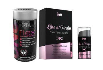 10 шт. ONE Flex графен + Гель для сужения&nbsp;Intt Like a Virgin 15 мл. SOS6353 фото