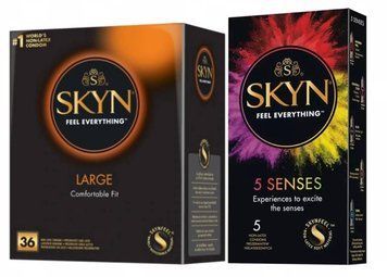 Набір : SKYN Large 36 шт та SKYN 5 Senses SK57 фото