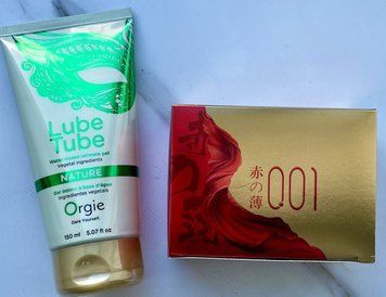 Комплект Olo Red Gold 10шт + лубрикант LUBE TUBE NATURE, 150 мл ORGIE SOS4066 фото
