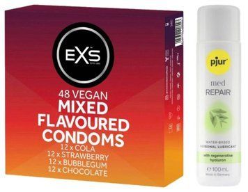 Набор EXS Mixed Flavoured (48 шт) + pjur MED Repair Glide 100 мл SOS13432 фото