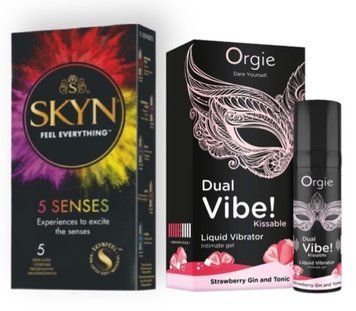 SKYN 5 Senses + Orgie Dual Vibe! Strawberry Gin & Tonic 15 мл SOS6979 фото