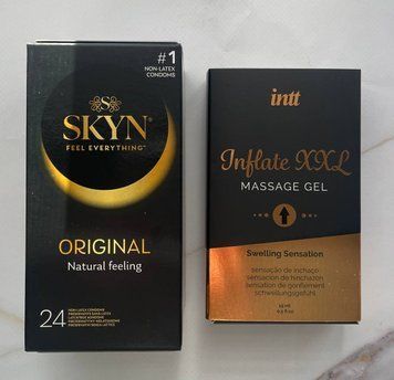 Комплект SKYN Original 24шт + Гель для стимуляції Intt Inflate XXL (15 мл) SOS2114 фото