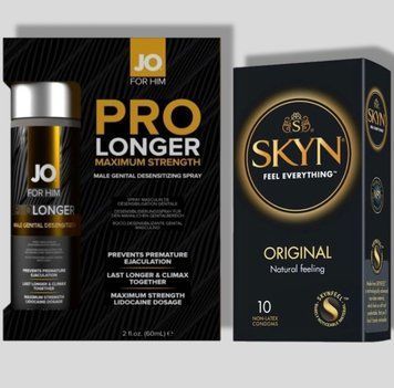 SKYN Original 10 шт + Пролонгатор JO Prolonger Spray with Lidocaine (60 мл) SOS5158 фото