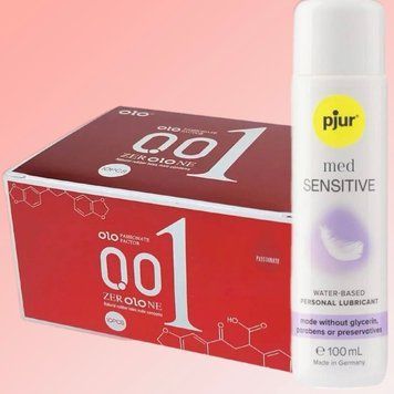 Набор OLO возбуждающие 001 (красные) 10 штук+ Лубрикант pjur MED Sensitive glide 100 мл SOS4613 фото