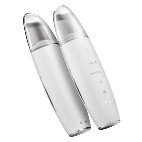 Микротоковый скраббер для кожи и устранение черных точек GESKE MicroCurrent Skin Scrubber&Blackhead Remover 9в1 white HB0150 фото