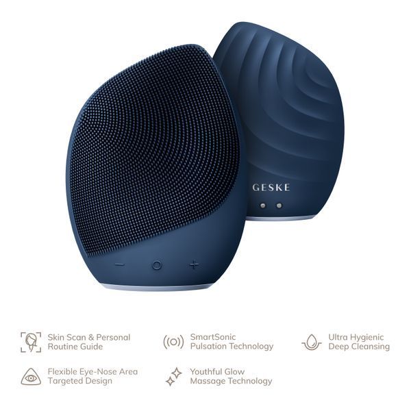 Электронная ультразвуковая щетка для лица GESKE Sonic Facial Brush 5в1 midnight HB0067 фото