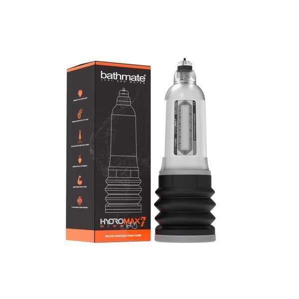 Гидропомпа Bathmate Hydromax 7 WideBoy Clear, для члена длиной от 12,5 до 18 см, диаметр до 5,5 см SO1961 фото