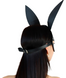 Еротична маска зайчика з натуральної шкіри Art of Sex Bunny Mask, чорна SO9644 фото 4