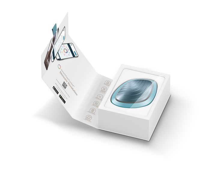 Ультразвукова маска тепло та холод GESKE Sonic Warm&Cool Mask 9в1 turquoise HB0103 фото